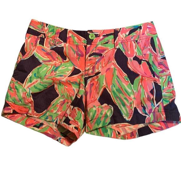 Lilly Pulitzer, Vias Palmetto Leaf, The Callahan Shorts Size 4 - Picture 1 of 5